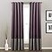 Lush Decor Prima Window Curtain Panel Pair 84 inch x 54 inch GrayPurple Set of 2