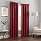 Eclipse ECLIPSE Kendall Modern Blackout Thermal Rod Pocket Window Curtain for Bedroom or Living Room 1 Panel 42 x 84 Ruby