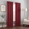 Eclipse ECLIPSE Kendall Modern Blackout Thermal Rod Pocket Window Curtain for Bedroom or Living Room 1 Panel 42 x 84 Ruby