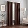 Eclipse ECLIPSE Kendall Modern Blackout Thermal Rod Pocket Window Curtain for Bedroom or Living Room 1 Panel 42 x 63 Chocolate