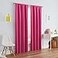 Eclipse ECLIPSE Kendall Modern Blackout Thermal Rod Pocket Window Curtain for Bedroom or Living Room 1 Panel 42 x 84 Raspberry