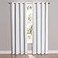 Eclipse ECLIPSE Blackout Curtains for Bedroom Cassidy 52 x 84 Thermal Insulated Single Panel Grommet Top Room Darkening Curtains for Living Room White