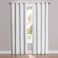 Eclipse ECLIPSE Blackout Curtains for Bedroom Cassidy 52 x 84 Thermal Insulated Single Panel Grommet Top Room Darkening Curtains for Living Room White