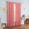Eclipse ECLIPSE Kendall Blackout Thermal Rod Pocket Window Curtain for Bedroom or Living Room 1 Panel 42 in x 84 in Coral