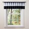 Lush Decor Iman Valance Curtain Single 18 W x 84 L White Black Black Valance Curtains Kitchen Valances for Windows Bathroom Curtains