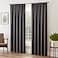 Eclipse Solid Thermapanel Room Darkening Rod Pocket Curtain Window Curtain for Bedroom and Living Room 1 Panel 52 in Wide x 63 in Long Grey