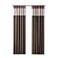 Madison Park Serene Embroidered Light Filtering Treatment Curtain Rod PocketBack Tab Single Window Panel Drape for Bedroom Livingroom and Dorm 50x84 Red