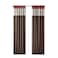 Madison Park Serene Embroidered Light Filtering Treatment Curtain Rod PocketBack Tab Single Window Panel Drape for Bedroom Livingroom and Dorm 50x84 Red