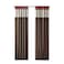 Madison Park Serene Embroidered Light Filtering Treatment Curtain Rod PocketBack Tab Single Window Panel Drape for Bedroom Livingroom and Dorm 50x84 Red