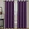 H.VERSAILTEX HVERSAILTEX Bedroom Curtain Panels Blackout Draperies Room Darkening Curtains Window Panel Drapes Plum Purple Color 1 Pair 52 by 84inch 8 GrommetsRings per Panel