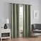 Eclipse ECLIPSE Microfiber Total Privacy Blackout Thermal Grommet Window Curtain for Bedroom 1 Panel 42 x 84 Moss