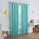 Eclipse ECLIPSE Kendall Modern Blackout Thermal Rod Pocket Window Curtain for Bedroom or Living Room 1 Panel 42 x 63 Pool