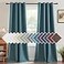 H.VERSAILTEX HVERSAILTEX Linen Blackout Curtain 84 Inches Long for BedroomLiving Room Thermal Insulated Grommet Linen Curtain Drapes Primitive Textured Burlap Effect Window Drapes 1 Panel Heather Aege