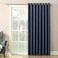Sun Zero Barrow Energy Efficient Grommet Sliding Patio Door Curtain Panel 100 x 84 Navy Blue