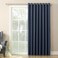 Sun Zero Barrow Energy Efficient Grommet Sliding Patio Door Curtain Panel 100 x 84 Navy Blue