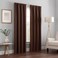 Eclipse ECLIPSE Kendall Modern Blackout Thermal Rod Pocket Window Curtain for Bedroom or Living Room 1 Panel 42 x 95 Chocolate