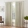 Eclipse Solid Thermapanel Room Darkening Rod Pocket Curtain Window Curtain for Bedroom and Living Room 1 Panel 52 in Wide x 84 in Long Stone
