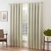 Eclipse Solid Thermapanel Room Darkening Rod Pocket Curtain Window Curtain for Bedroom and Living Room 1 Panel 52 in Wide x 84 in Long Stone