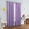Eclipse ECLIPSE Kendall Modern Blackout Thermal Rod Pocket Window Curtain for Bedroom or Living Room 1 Panel 42 x 63 Light Purple