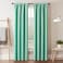 Eclipse Blackout Curtains for BedroomDarrell 37 x 84 Insulated Darkening Single Panel Rod Pocket Window Treatment Living Room Mint 16205037084MNT