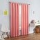 Eclipse ECLIPSE Kendall Modern Blackout Thermal Rod Pocket Window Curtain for Bedroom or Living Room 1 Panel 42 x 95 Coral