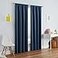 Eclipse ECLIPSE Kendall Modern Blackout Thermal Rod Pocket Window Curtain for Bedroom or Living Room 1 Panel 42 x 54 Denim