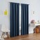 Eclipse ECLIPSE Kendall Modern Blackout Thermal Rod Pocket Window Curtain for Bedroom or Living Room 1 Panel 42 x 54 Denim