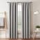 Eclipse ECLIPSE Blackout Curtains for BedroomDarrell 37 x 84 Insulated Darkening Single Panel Rod Pocket Window Treatment Living Room Grey
