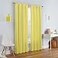 Eclipse ECLIPSE Kendall Modern Blackout Thermal Rod Pocket Window Curtain for Bedroom or Living Room 1 Panel 42 x 95 Lemon