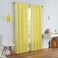 Eclipse ECLIPSE Kendall Modern Blackout Thermal Rod Pocket Window Curtain for Bedroom or Living Room 1 Panel 42 x 95 Lemon