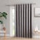 LinenZone LINENZONE Damask Embossed Light Gray Extra Wide Curtain Panels for Patio Doors Sliding Glass Doors or Room Dividers Evelyn 102 x 96 Grey