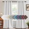 H.VERSAILTEX HVERSAILTEX Linen Blackout Curtain 96 Inches Long for BedroomLiving Room Thermal Insulated Grommet Linen Curtain Drapes Primitive Textured Burlap Effect Window Drapes 1 Panel Heather Pure