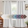 H.VERSAILTEX HVERSAILTEX Linen Blackout Curtain 96 Inches Long for BedroomLiving Room Thermal Insulated Grommet Linen Curtain Drapes Primitive Textured Burlap Effect Window Drapes 1 Panel Heather Pure