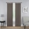 Pairs to PAIRS TO GO Montana Modern Decorative Tab Top Window Curtains for Bedroom or Living Room 2 Panels 30 x 84 Grey