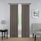 Pairs to PAIRS TO GO Montana Modern Decorative Tab Top Window Curtains for Bedroom or Living Room 2 Panels 30 x 84 Grey
