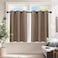 PONY DANCE Kitchen Window Curtains Short 36 inch Length Blackout Privacy Half Window Drapes for Bedroom Bathroom Dining Living Room Cafe Office2 Panels W 42 x L 36 inches Mocha