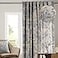 Maison d' Maison d Hermine Curtains for Living Room 100 Cotton 108 inch Length One Panel Light Filtering Toile Curtains for Bedroom Windows with Rod and Loop Pockets Drapes The Miller Blue 50 W x 108