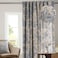Maison d' Maison d Hermine Curtains for Living Room 100 Cotton 108 inch Length One Panel Light Filtering Toile Curtains for Bedroom Windows with Rod and Loop Pockets Drapes The Miller Blue 50 W x 108