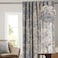 Maison d' Maison d Hermine Curtains for Living Room 100 Cotton 108 inch Length One Panel Light Filtering Toile Curtains for Bedroom Windows with Rod and Loop Pockets Drapes The Miller Blue 50 W x 108