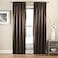 Eclipse Solid Thermapanel Room Darkening Rod Pocket Curtain Window Curtain for Bedroom and Living Room 1 Panel 52 in Wide x 63 in Long Espresso