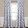 Lush Decor Cynthia Jacobean Darkening Window Curtains Set for Living Dining Room Bedroom 95 L Panel Pair Blue