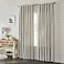 Piper Classics Market Place Gray Ticking Stripe Panel Curtains Set of 2 84 L x 40 Farmhouse Country Style Gray Cream Window Drapes