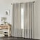 Piper Classics Market Place Gray Ticking Stripe Panel Curtains Set of 2 84 L x 40 Farmhouse Country Style Gray Cream Window Drapes