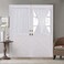 Home Brilliant Privacy Curtains for Door Semi Sheer Window Curtains Front Door Curtain Panels White Bouns Tie Backs 54 x 40 2 Panels