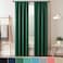 Eclipse ECLIPSE Darrell Thermaweave Blackout Window Curtain Panel 37 x 84 Emerald