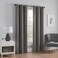 Eclipse ECLIPSE Microfiber Modern Blackout Thermal Grommet Window Curtain for Bedroom 42 x 84 Smoke 1 Panel