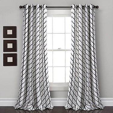 Lush Decor Feather Arrow Geo RoomDarkening Window Curtain Set 84 x 52