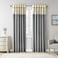 Madison Park Serene Embroidered Light Filtering Treatment Curtain Rod PocketBack Tab Single Window Panel Drape for Bedroom Livingroom and Dorm 50x84 Yellow
