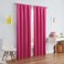 Eclipse ECLIPSE Kendall Modern Blackout Thermal Rod Pocket Window Curtain for Bedroom or Living Room 1 Panel 42 x 95 Raspberry