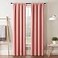 Eclipse ECLIPSE Room Darkening Curtains for Bedroom Darrell 37 x 63 Thermal Insulated Single Panel Rod Pocket Light Blocking Curtains for Living Room Coral 16205037063CRL